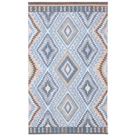 Safavieh 8 x 10 ft. Marbella Rectanglar Area Rug Blue & Gold MRB644M-8